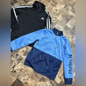 Bundles of 2 sweatshirts Adidas and Hurley 4 years old
